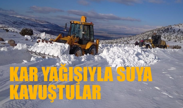 KAR YAĞIŞIYLA SUYA KAVUŞTULAR