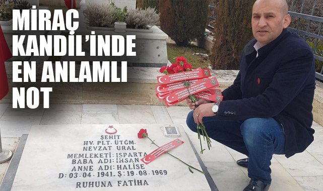 MİRAÇ KANDİL’İNDE EN ANLAMLI NOT