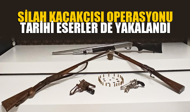 Silah kaçakçılığı yaptığı iddia edilen şahıs tarihi eserlerle yakalandı