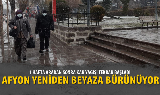 1 HAFTA ARADAN SONRA KAR YAĞIŞI TEKRAR BAŞLADI