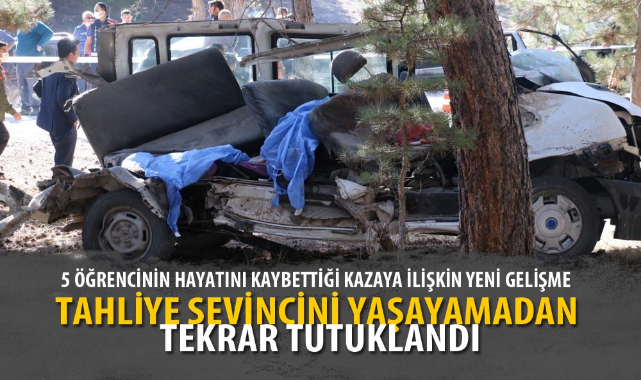 5 ÖĞRENCİNİN HAYATINI KAYBETTİĞİ KAZAYA İLİŞKİN YENİ GELİŞME