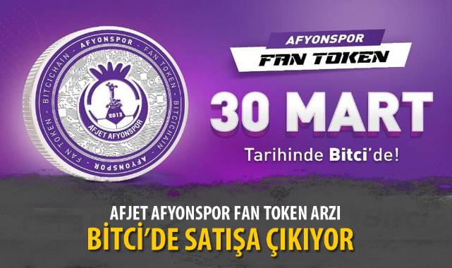 AFJET AFYONSPOR FAN TOKEN ARZI, BİTCİ’DE SATIŞA ÇIKIYOR