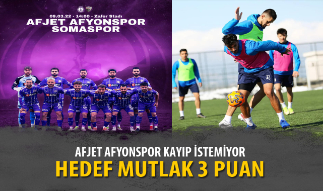 AFJET AFYONSPOR KAYIP İSTEMİYOR