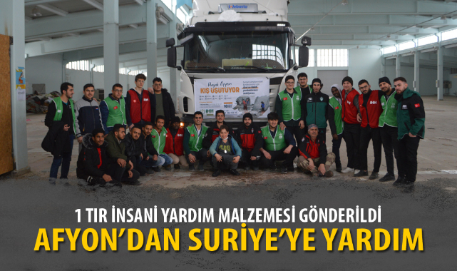 AFYON’DAN SURİYE’YE YARDIM
