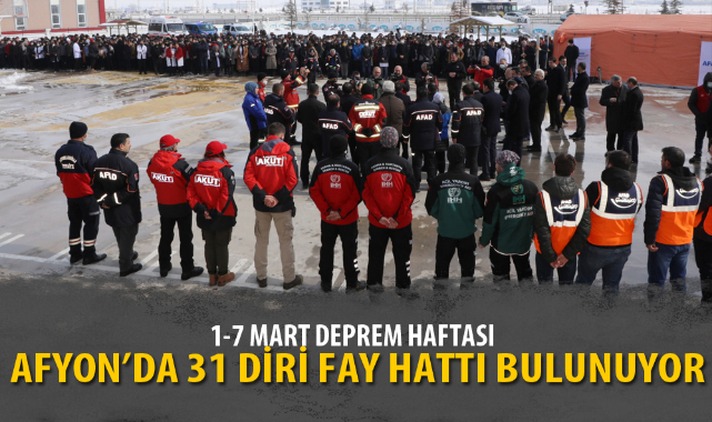 “AFYONKARAHİSAR’DA 31 DİRİ FAY HATTI BULUNUYOR”