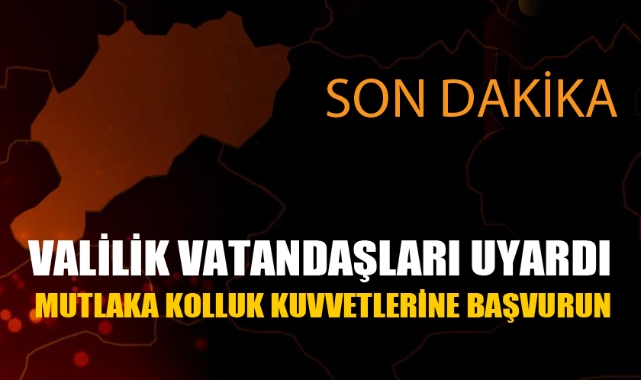AFYONKARAHİSAR VALİLİĞİ UYARDI