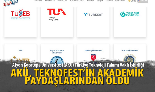 AKÜ, TEKNOFEST’İN AKADEMİK PAYDAŞLARINDAN OLDU