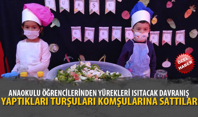 ANAOKULU ÖĞRENCİLERİNDEN YÜREKLERİ ISITACAK DAVRANIŞ