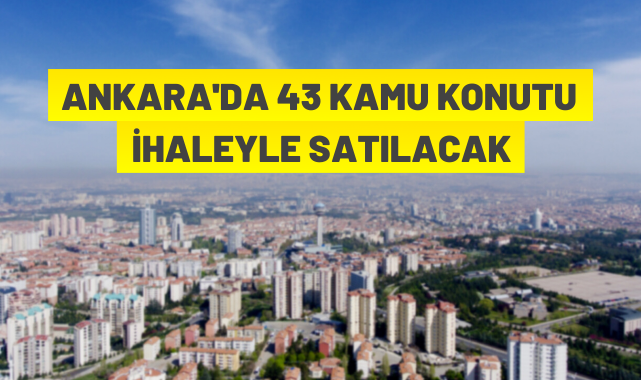 Ankara'da kamu konutu satış ihalesi