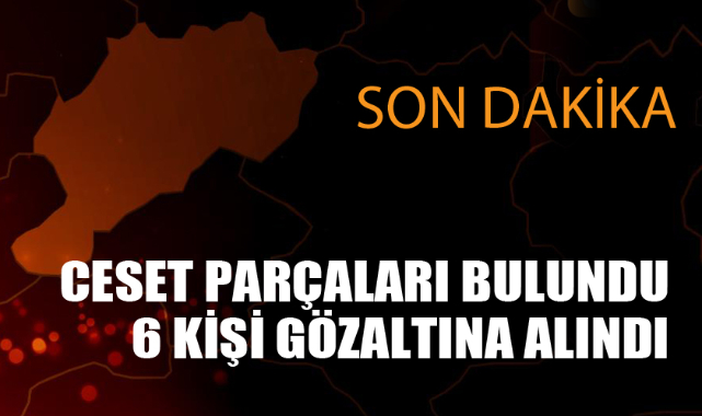 CESET PARÇALARI BULUNDU: 6 KİŞİ GÖZALTINDA