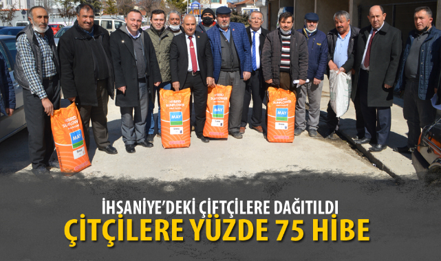 ÇİTÇİLERE YÜZDE 75 HİBE