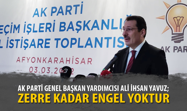 “CUMHURBAŞKANIMIZIN ADAY OLMASINA İLİŞKİN ZERRE KADAR ENGEL YOKTUR”