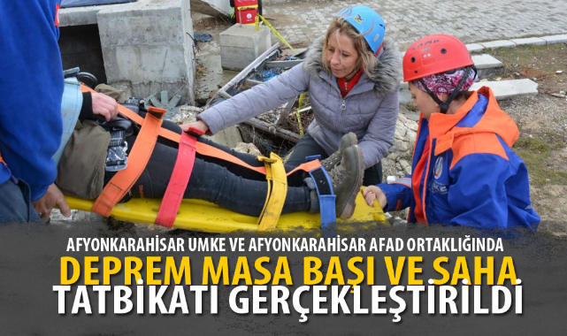 DEPREM MASA BAŞI VE SAHA TATBİKATI GERÇEKLEŞTİRİLDİ