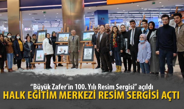 HALK EĞİTİM MERKEZİ RESİM SERGİSİ AÇTI