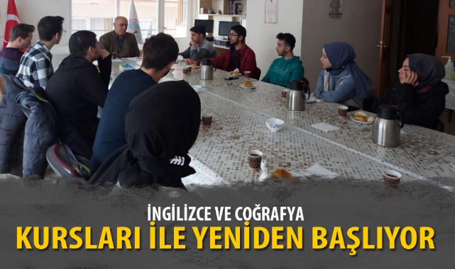 İNGİLİZCE VE COĞRAFYA KURSLARI İLE YENİDEN BAŞLIYOR