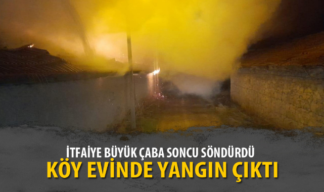 İTFAİYE BÜYÜK ÇABA SONUCU SÖNDÜRDÜ