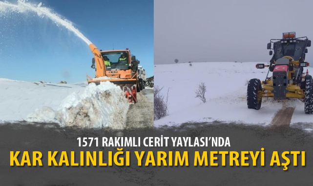 KAR KALINLIĞI YARIM METREYİ AŞTI