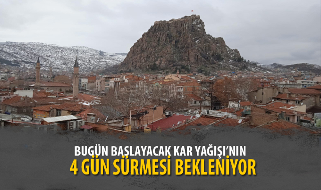 KAR YAĞIŞI’NIN 4 GÜN SÜRMESİ BEKLENİYOR