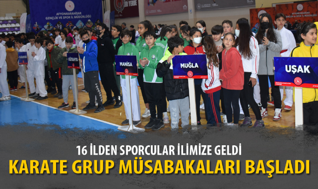 KARATE GRUP MÜSABAKALARI START ALDI