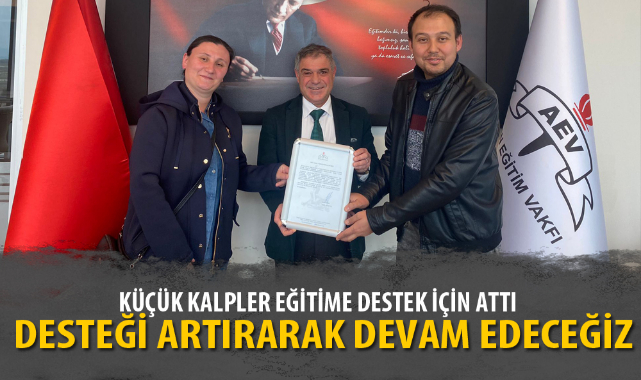 KÜÇÜK KALPLER EĞİTİME DESTEK İÇİN ATTI