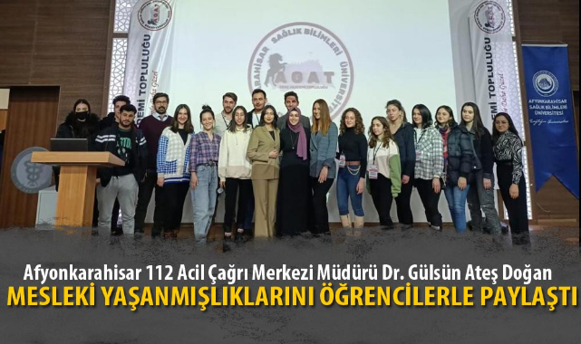 MESLEKİ YAŞANMIŞLIKLARINI ÖĞRENCİLERLE PAYLAŞTI