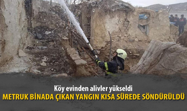 METRUK BİNADA ÇIKAN YANGIN KISA SÜREDE SÖNDÜRÜLDÜ