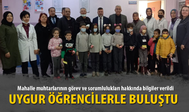 MUHTAR SUAT UYGUR ÖĞRENCİLERLE BULUŞTU