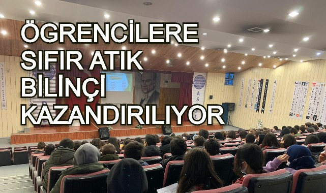 ÖGRENCİLERE SIFIR ATIK BİLİNÇİ KAZANDIRILIYOR