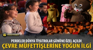 PERDELER DÜNYA TİYATROLAR GÜNÜNE ÖZEL AÇILDI
