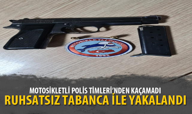 RUHSATSIZ TABANCA İLE YAKALANDI