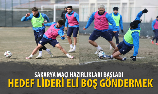 SAKARYA MAÇI HAZIRLIKLARI BAŞLADI