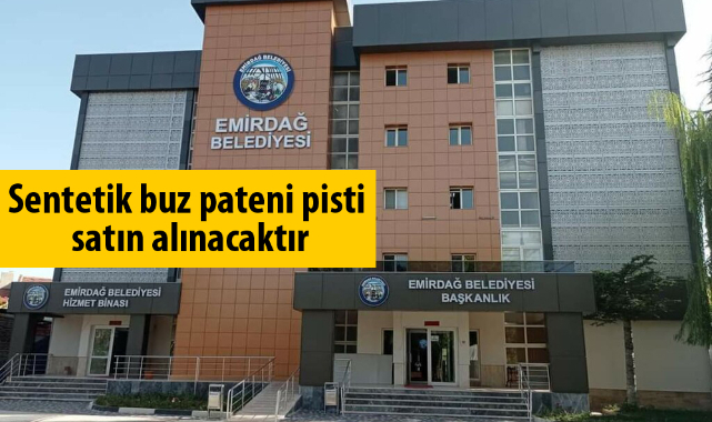 Sentetik buz pateni pisti satın alınacak