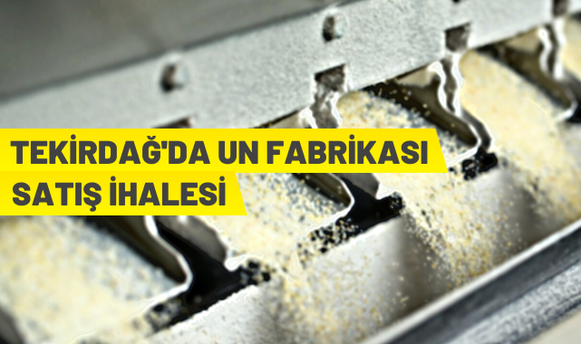 Tekirdağ'da un fabrikası satış ihalesi