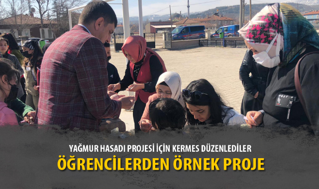 YAĞMUR HASADI PROJESİ İÇİN KERMES DÜZENLEDİLER