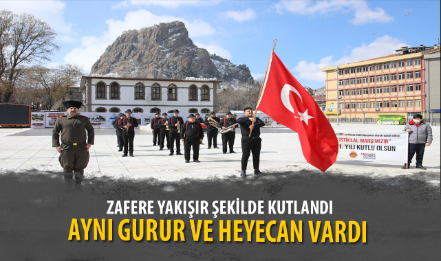 ZAFERE YAKIŞIR ŞEKİLDE KUTLANDI