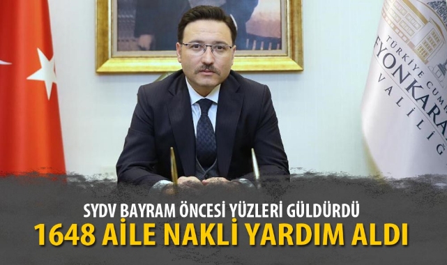 1648 AİLE NAKLİ YARDIM ALDI