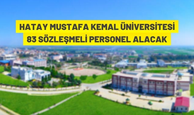 83 Sözleşmeli Personel Alınacak
