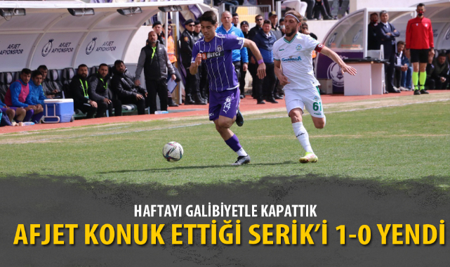 AFJET KONUK ETTİĞİ SERİK’İ 1-0 YENDİ
