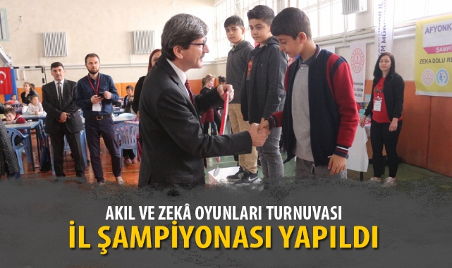 AKIL VE ZEKÂ OYUNLARI TURNUVASI İL ŞAMPİYONASI YAPILDI