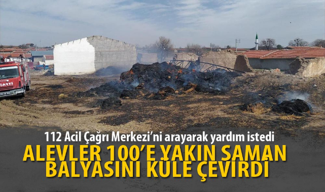 ALEVLER 100’E YAKIN SAMAN BALYASINI KÜLE ÇEVİRDİ