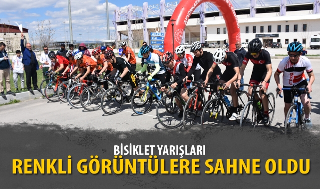 BİSİKLET YARIŞLARI RENKLİ GÖRÜNTÜLERE SAHNE OLDU