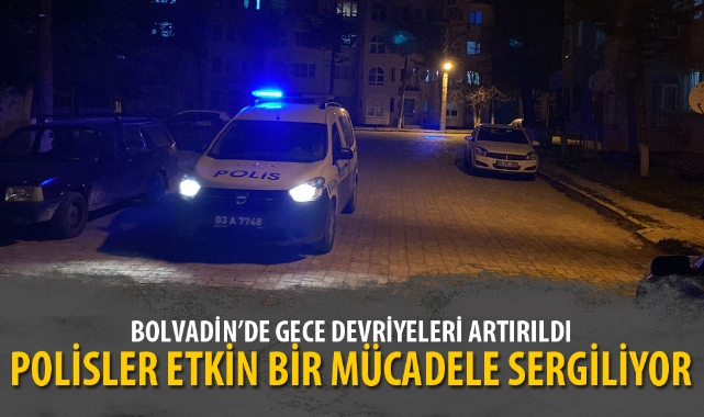 BOLVADİN’DE GECE DEVRİYELERİ ARTIRILDI