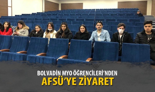 BOLVADİN MYO ÖĞRENCİLERİ’NDEN AFSÜ’YE ZİYARET