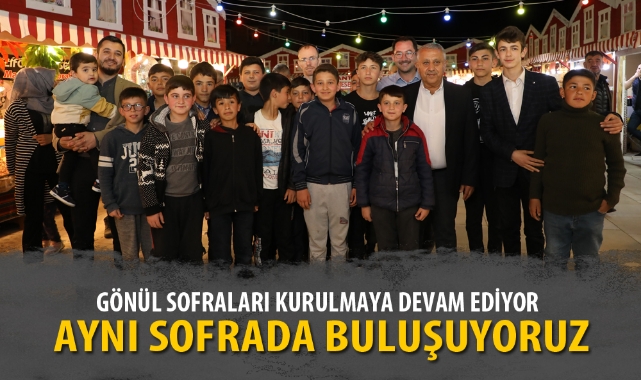 GÖNÜL SOFRALARI KURULMAYA DEVAM EDİYOR