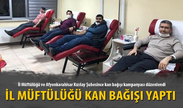İL MÜFTÜLÜĞÜ KAN BAĞIŞI YAPTI