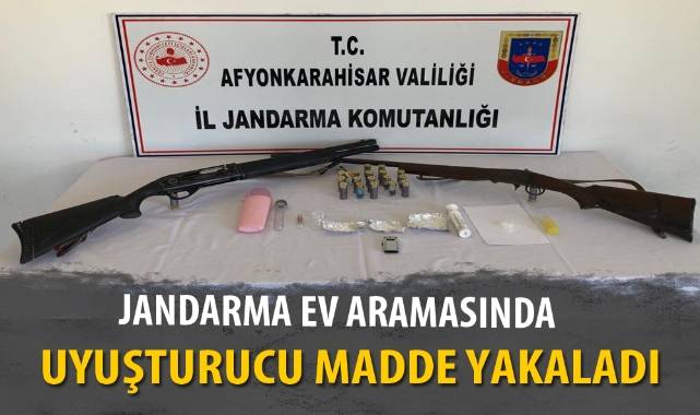 JANDARMA EV ARAMASINDA UYUŞTURUCU MADDE YAKALADI