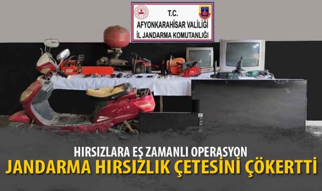 JANDARMA HIRSIZLIK ÇETESİNİ ÇÖKERTTİ