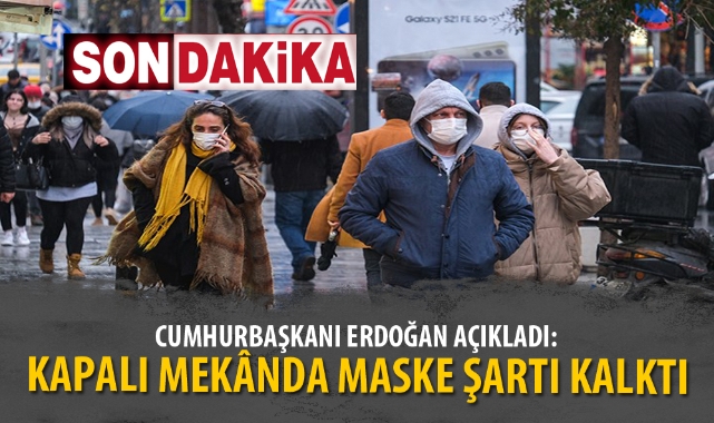 KAPALI MEKÂNDA MASKE ŞARTI KALKTI