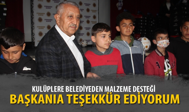 KULÜPLERE BELEDİYEDEN MALZEME DESTEĞİ