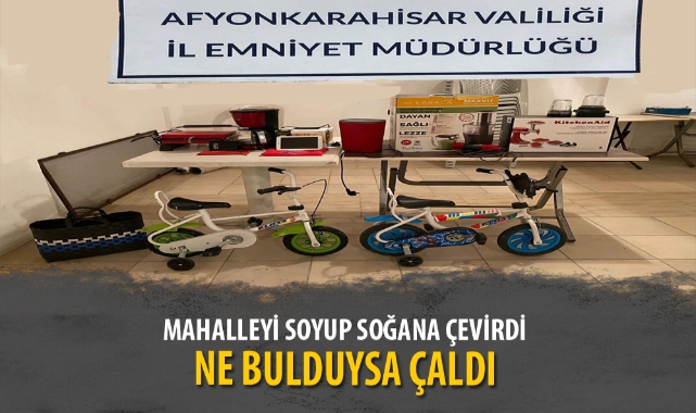 MAHALLEYİ SOYUP SOĞANA ÇEVİRDİ